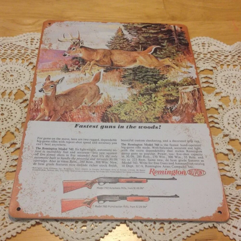 Vintage ad reproduction, distressed look Wall art